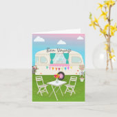 Carte de bon voyage (Fleur jaune)