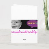 Carte de bonbon de joyeux anniversaire (Dos)