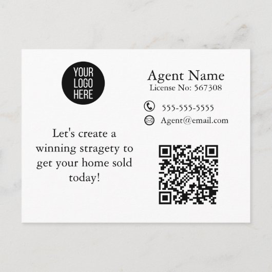 CARTE DE BOND DE L'Agent Immobilier (Dos)