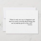 Carte de bonheur (Dos)