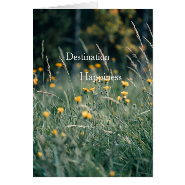 Carte de bonheur de destination (Devant)