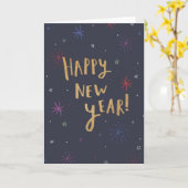 Carte de Bonne Année  (Fleur jaune)
