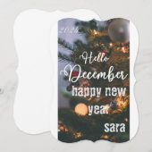 carte de bonne année (Devant / Derrière)