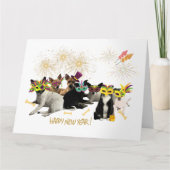 Carte de Bonne Année Chien (Devant)