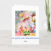 Carte de Bonne Année Cochon Volant (Dos)