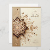 Carte de Bonne Année | Joie, Espoir & Succès (Devant / Derrière)