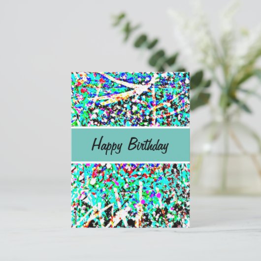 Carte de Bonne Anniversaire (Debout devant)