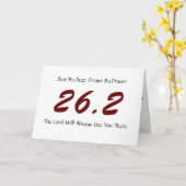 Carte de bonne chance de marathon (Fleur jaune)