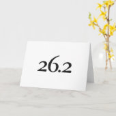 Carte de bonne chance pour le Marathoner - cours (Fleur jaune)