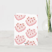 Carte de bonne fête avec gâteau vintage (Dos)