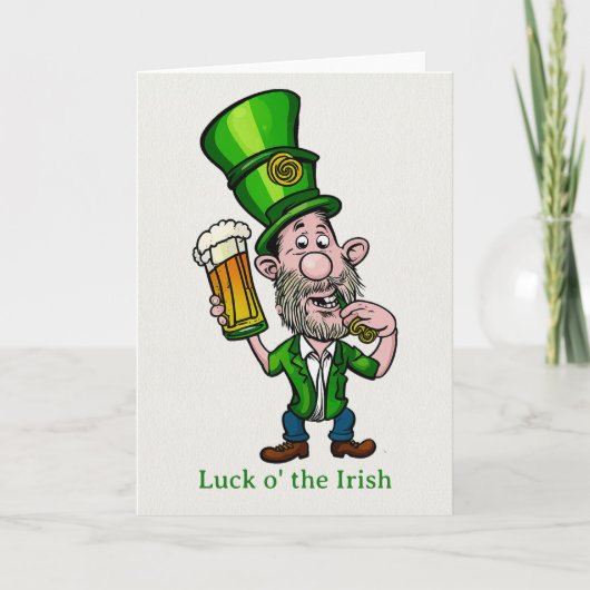 Carte de Bonne Fête de la Saint-Patrick (Devant)