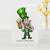 Carte de Bonne Fête de la Saint-Patrick (Fleur jaune)