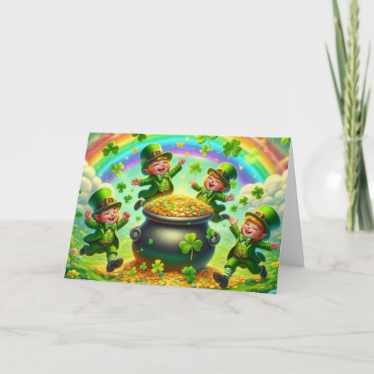 Carte de bonne fête de la Saint-Patrick (Devant)