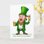 Carte de Bonne Fête de la Saint-Patrick (Fleur jaune)