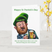 Carte de Bonne Fête de la Saint-Patrick (Fleur jaune)