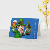 Carte de Bonne Fête de la Saint-Patrick (Fleur jaune)