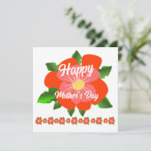 Carte de Bonne Fête des Mères (Debout devant)