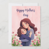 Carte de Bonne Fête des Mères (Devant)