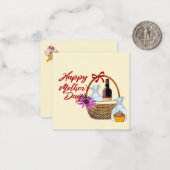 Carte de Bonne Fête des Mères (Devant/Arrière en situation)