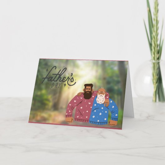 Carte de Bonne Fête des Pères (Devant)