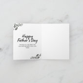 Carte de Bonne Fête des Pères à la Plage (Intérieur)