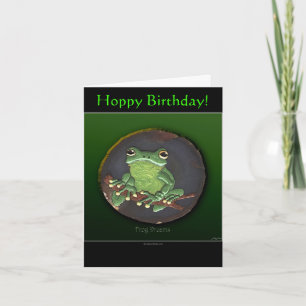 CARTE DE BONNE FÊTE Grenouille