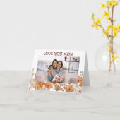 Carte de bonne fête maman florale moderne (Fleur jaune)