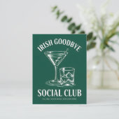 Carte de bonne fête St Patrick drôle d'adieu irlan (Debout devant)