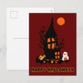 Carte de Bonne Halloween (Devant / Derrière)