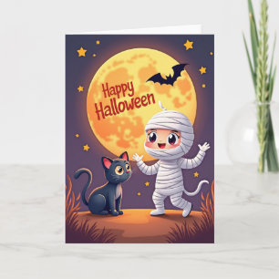 Carte de Bonne Nuit Halloween Amusante