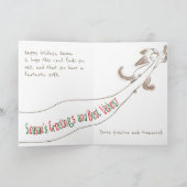 Carte de Bonnes Fêtes d'art chaton siamois (Intérieur)