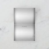 Carte de Bonnes Fêtes de Flocon de neige en crista (Intérieur)