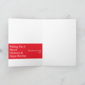 Carte de Bonnes Fêtes de Noël Joyeux (Intérieur)