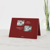 Carte de Bonnes Fêtes Downy Woodpecker (Dos)