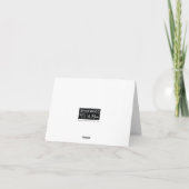 Carte de Bonnes Fêtes du pays du drapeau du Texas (Dos)