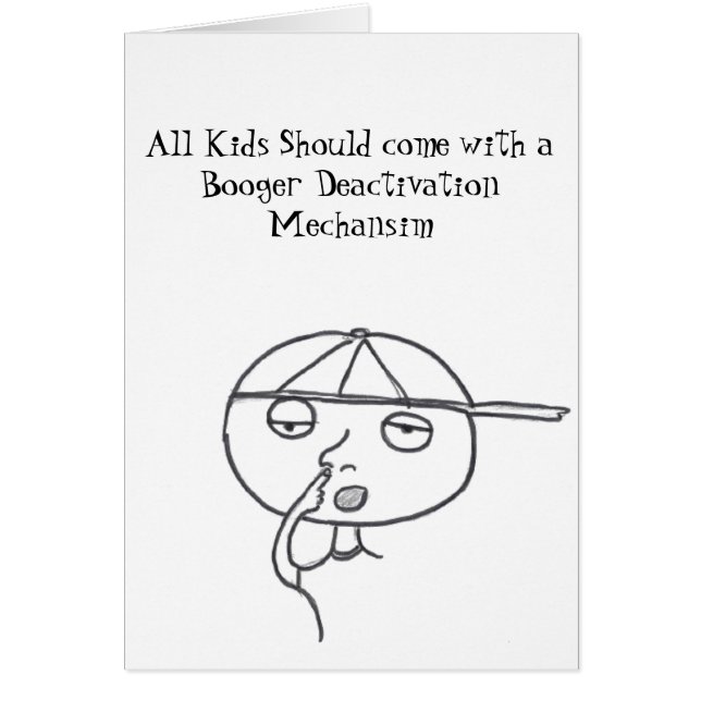 Carte de booger d'enfant de Stinkeye (Devant)