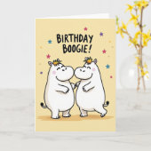 Carte de Boogie de Créature Joyeuse (Fleur jaune)