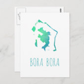 Carte de Bora Bora (Devant / Derrière)