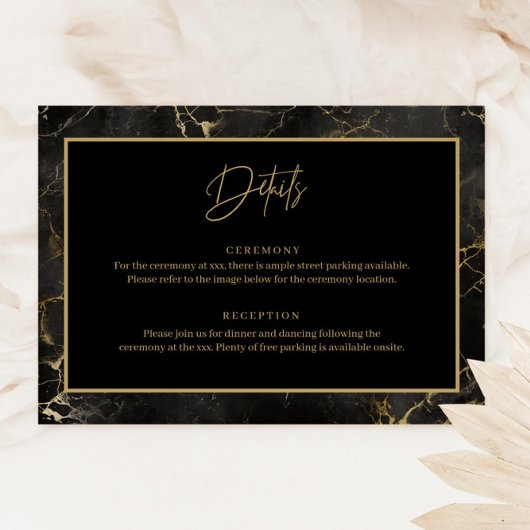 Carte de bordure en marbre noir