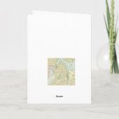 Carte de Boston avec une carte ancienne (Dos)