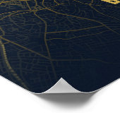 Carte de Boston Impression Orée Art mural de la vi (Coin)