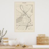 Carte de Boston Poster (Cuisine)
