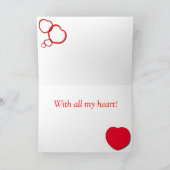 Carte de Boston Terrier Valentine (Intérieur)