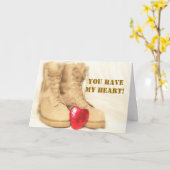 carte de bottes militaires (Fleur jaune)