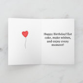Carte de bougies d'anniversaire colorées (Intérieur)