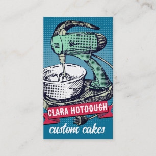 Carte de boulangerie de table retro couleur person