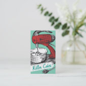 Carte de boulangerie de table retro couleur person (Debout devant)