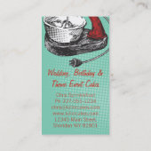 Carte de boulangerie de table retro couleur person (Dos)