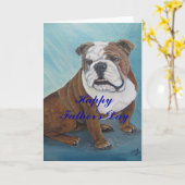 Carte de bouledogue (Fleur jaune)