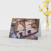 Carte de bouledogue (Fleur jaune)